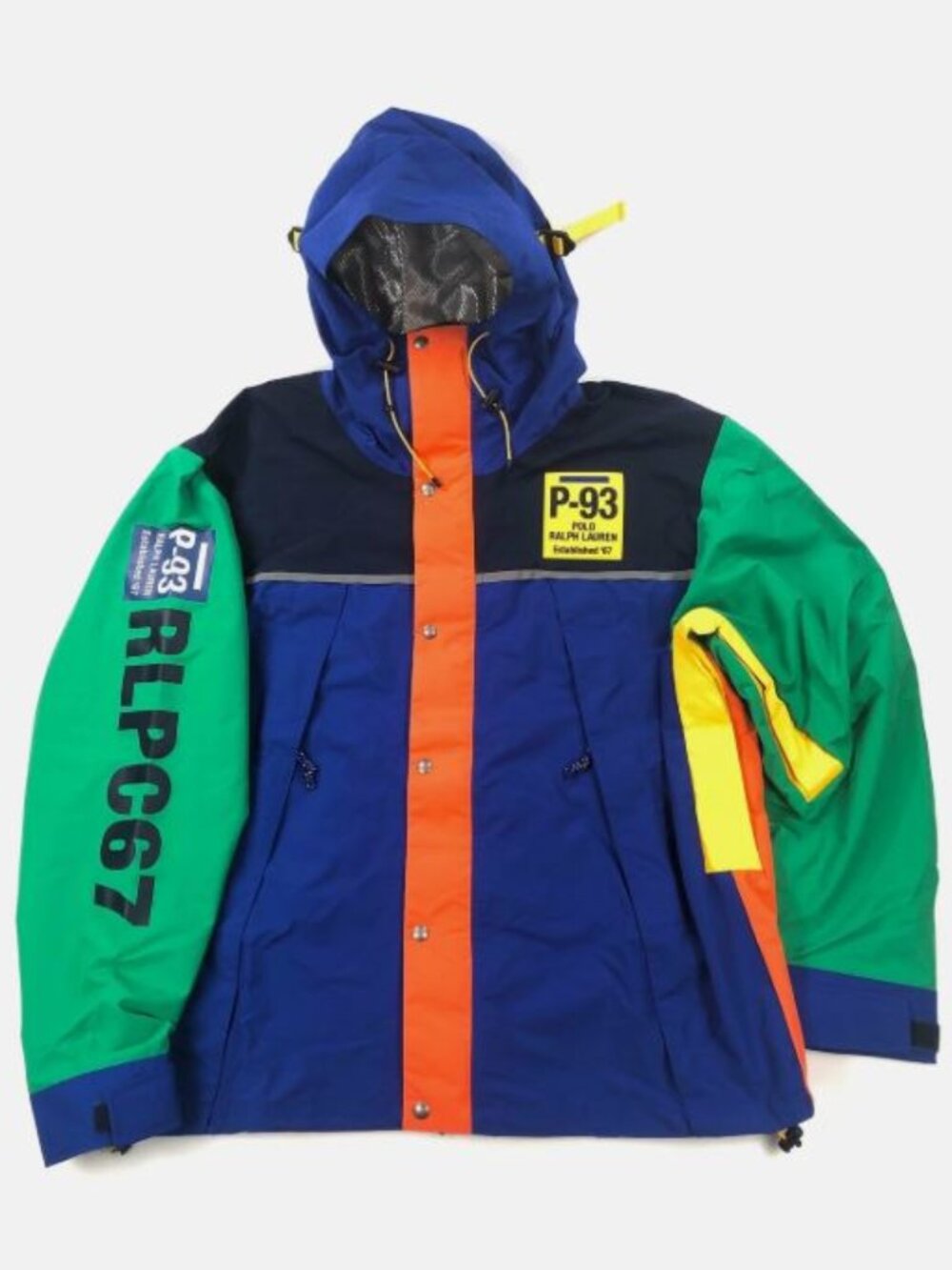 XL POLO RALPH LAUREN P93 COLORBLOCKED GRAPHIC WATER REPELLENT JACKET